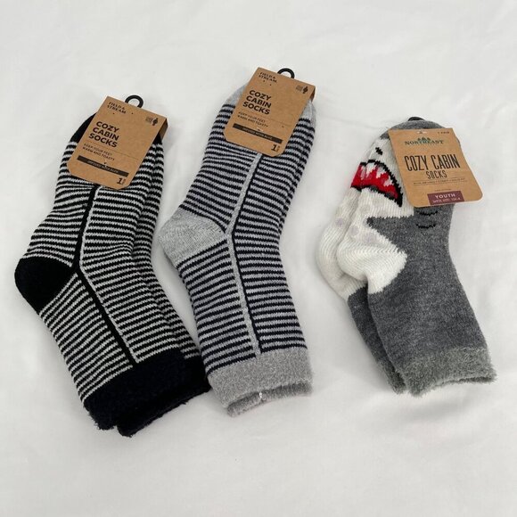 Northern TFC Cozy Cabin Socks 3 pair Bundle Youth Size S Double‎ Layer Design - Picture 2 of 4
